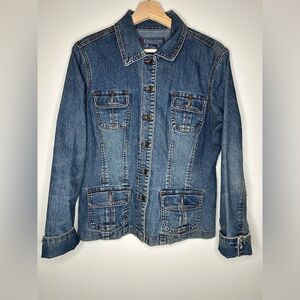 Women’s Baccini Blue Denim Jacket size S 18x23